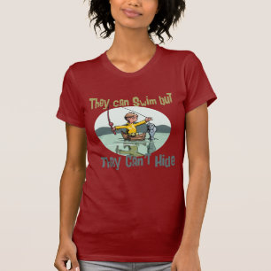 Camiseta Pescando nadar pero no esconder