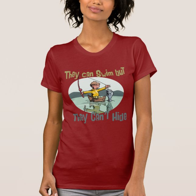Camiseta Pescando nadar pero no esconder (Anverso)