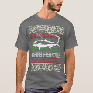 Camiseta Pescando Navidades feos, sudadera, mora, pescar