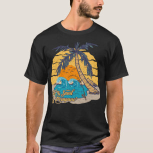 Camiseta Pescando Pompano Playa Retro Surf