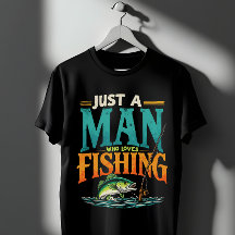 Pescando sólo un hombre que ama la pesca
