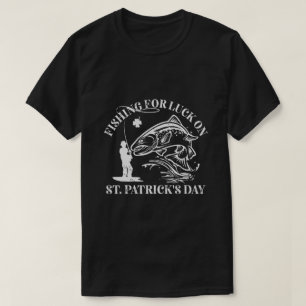 Camiseta Pescando suerte en la trucha del Día de San Patric