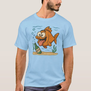 Camiseta Pescando y Cerveza