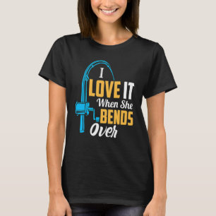 Camiseta Pescar a hombres me encanta cuando se dobla 3