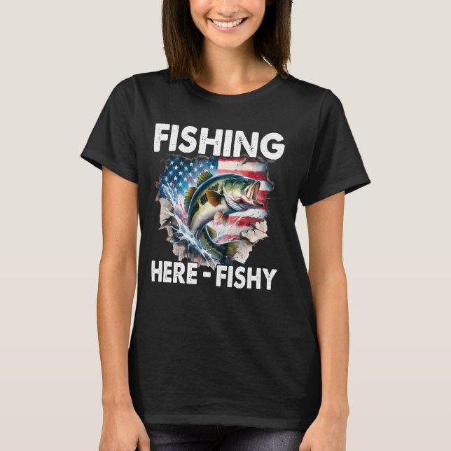 Camiseta Pescar aquí-Pescadito 1 (Anverso)