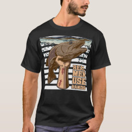 Camiseta Pescar Bagres con Manos es de Hombres de Verdad