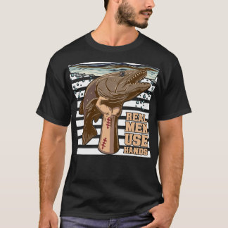 Camiseta Pescar Bagres con Manos es de Hombres de Verdad