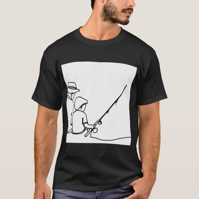 Camiseta Pescar con el abuelo (Anverso)