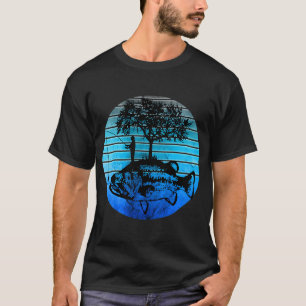 Camiseta Pescar con Estilo - Pixel Fish Perca Retro Juegos