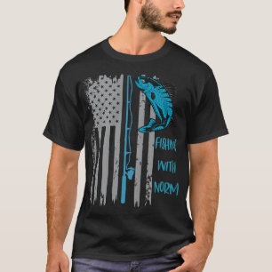 Camiseta Pescar con Norm - Bandera Americana -