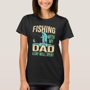 Camiseta Pescar con papá hijos e hijas equipo de pesca Angl