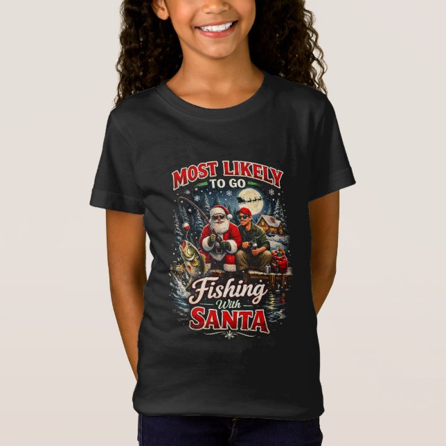 Camiseta Pescar con Santa (Anverso)