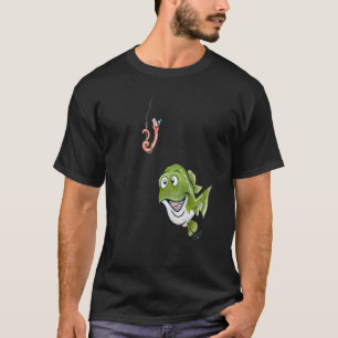 Camiseta Pescar con tus Amigos, Gusano y su amigo Pez