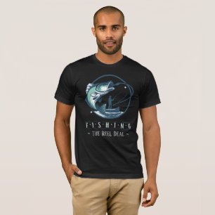 Camiseta Pescar – “El Trato Real” Gráfico Divertido de Pesc