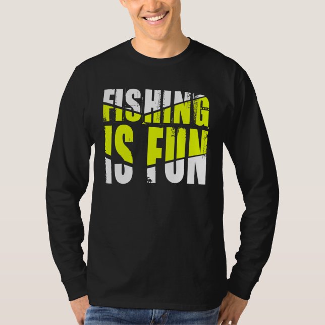 Camiseta Pescar es divertido (Anverso)