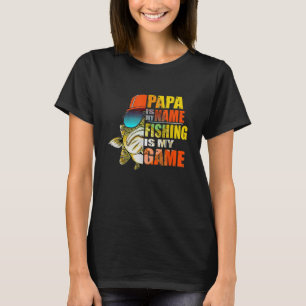 Camiseta Pescar Es Divertido Papá Es Mi Nombre Pescar Es Mi
