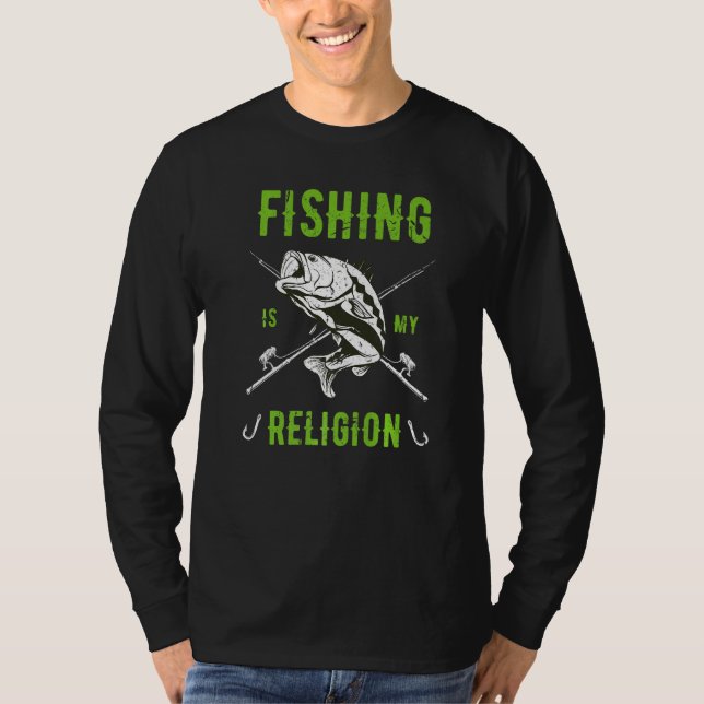 Camiseta Pescar es mi religión Fischer Angler (Anverso)