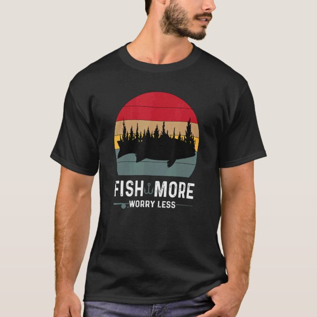 Camiseta Pescar Más Preocuparse Menos (Anverso)