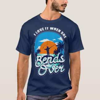 Camiseta Pescar me encanta cuando se dobla sobre los pescad