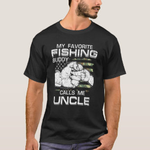 Camiseta Pescar Mi Buddy Pescador Favorito Me Llama Tío