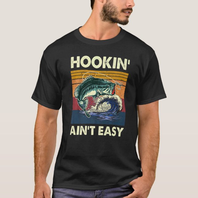 Camiseta Pescar no es fácil Pescador de pesca 1 (Anverso)