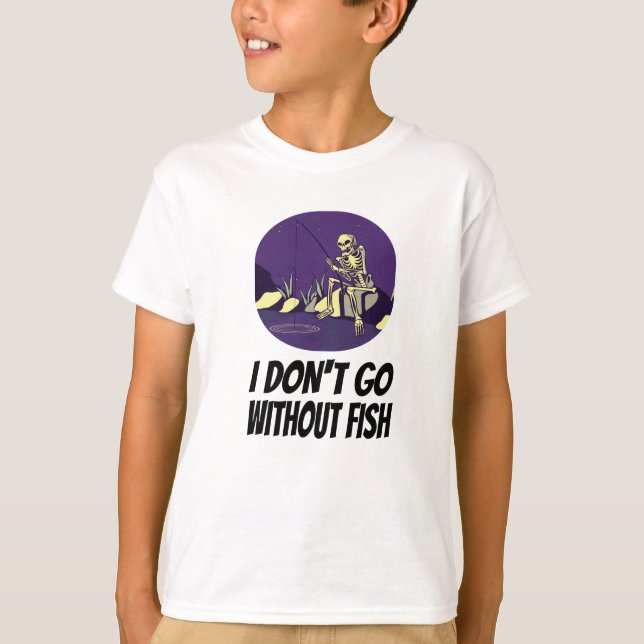 Camiseta Pescar No Me Dormiré Sin Pescado (Anverso)