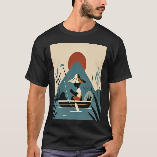 Camiseta Pescar o yo divertido (Anverso)