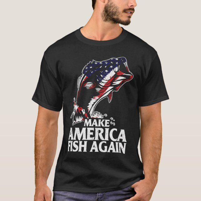 Camiseta Pescar para EE. UU. (Anverso)