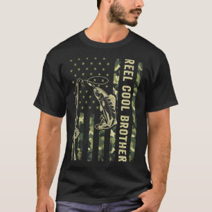 Camiseta Pescar Para Hombres Hermano Pescador Carrete Herma