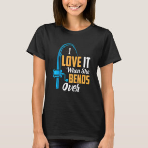 Camiseta Pescar Para Hombres Que Me Encanta Cuando Se Dobla