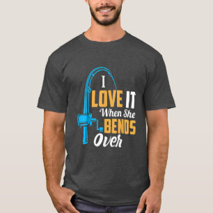 Camiseta Pescar Para Los Hombres, Me Encanta Cuando Se Dobl