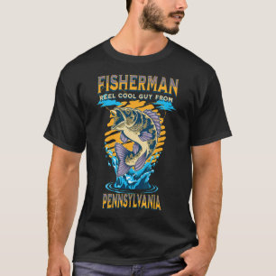 Camiseta Pescar Pensilvania  Tipo Genial De Carrete De  Al 