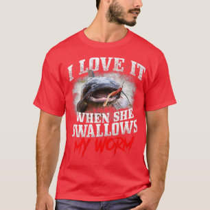 Camiseta Pescar pescado me encanta cuando me traga