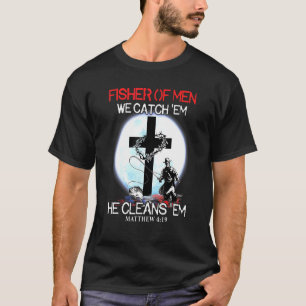 Camiseta Pescar Pescador De Hombres Los Atrapamos Él Los Li