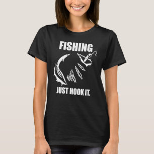 Camiseta Pescar Solo Engánchalo Para Hombre Mujer