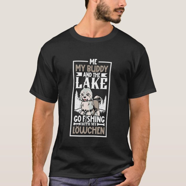 Camiseta Pescar y Perro León Pequeño (Anverso)