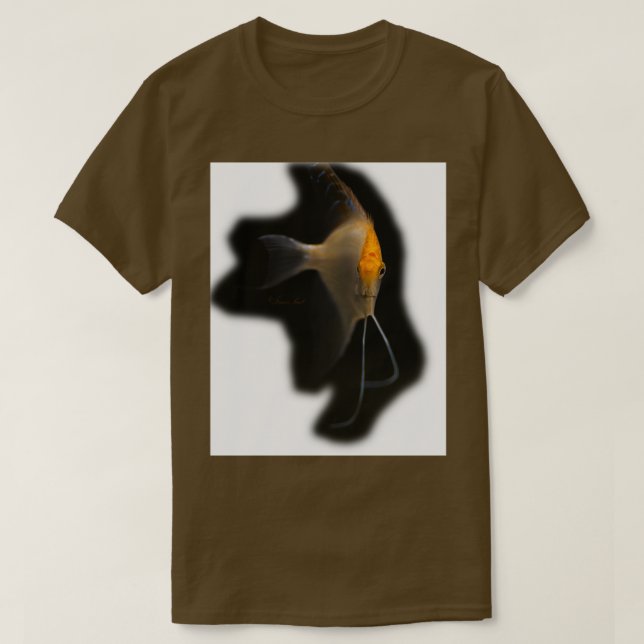 Camiseta pesce scalare (Diseño del anverso)