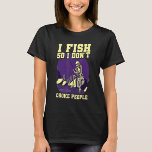 Camiseta Pescó para no estrangular a la gente  refranes Pes