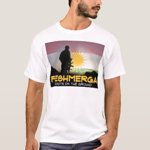 Camiseta Peshmerga - botas en la tierra
