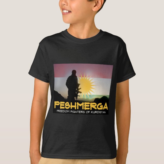 Camiseta Peshmerga - COMBATIENTES de la LIBERTAD de (Anverso)