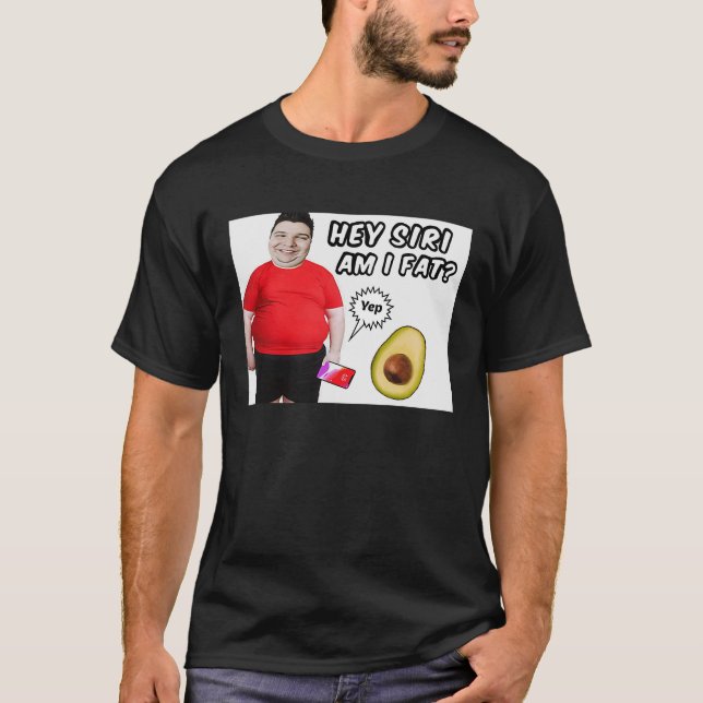 Camiseta Peso Chubby Agua Grasa Nikocado Aguacate Meme Pun (Anverso)