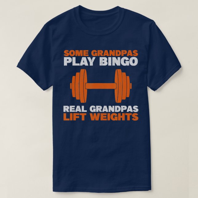 Camiseta Peso del abuelo de la construcción de cuerpos (Diseño del anverso)