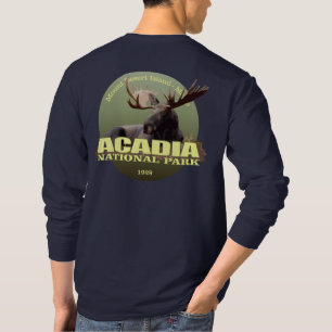 Camiseta PESO del parque nacional del Acadia (alce)