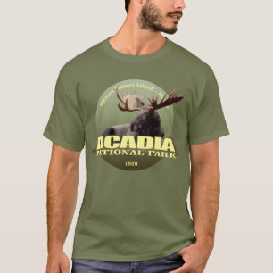 Camiseta PESO del parque nacional del Acadia (alce)