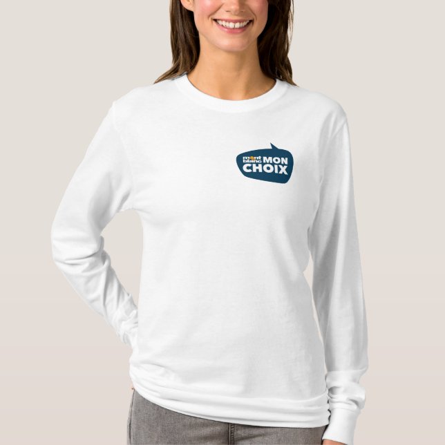 Camiseta Peso largo de la manga de las mujeres - MONT BLANC (Anverso)
