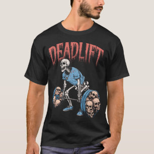 Camiseta Peso muerto Calavera Esqueleto Entrenamiento Power