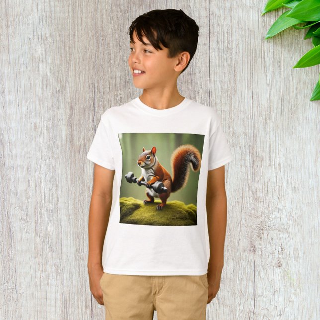 Camiseta Pesos de elevación de ardillas (Subido por el creador)