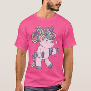 Camiseta Pesos de elevación de unicornio Pesos mitológicos