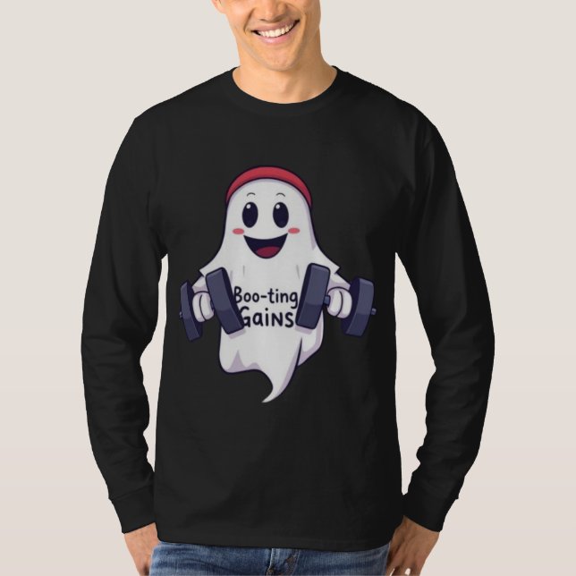 Camiseta Pesos de elevación del fantasma (Anverso)