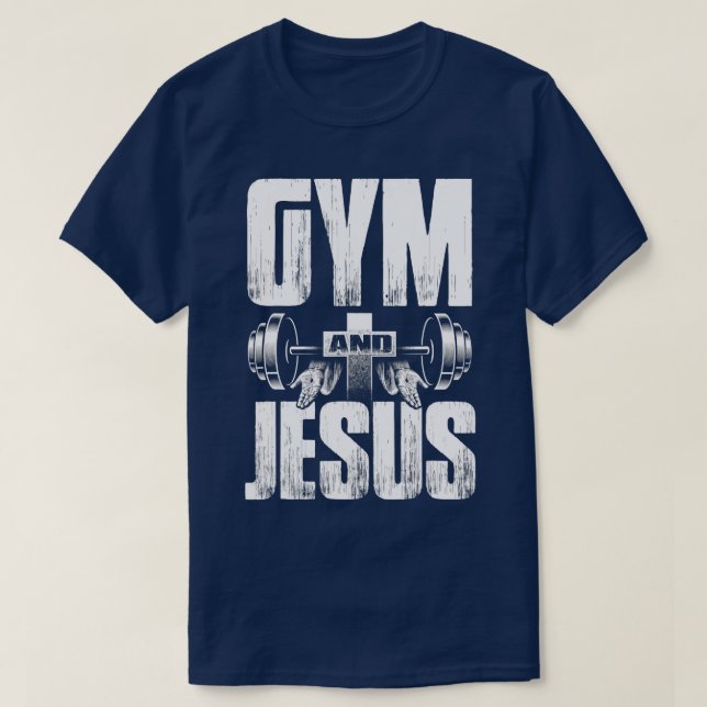 Camiseta Pesos de Levantamiento del Gimnasio Religioso Jesu (Diseño del anverso)